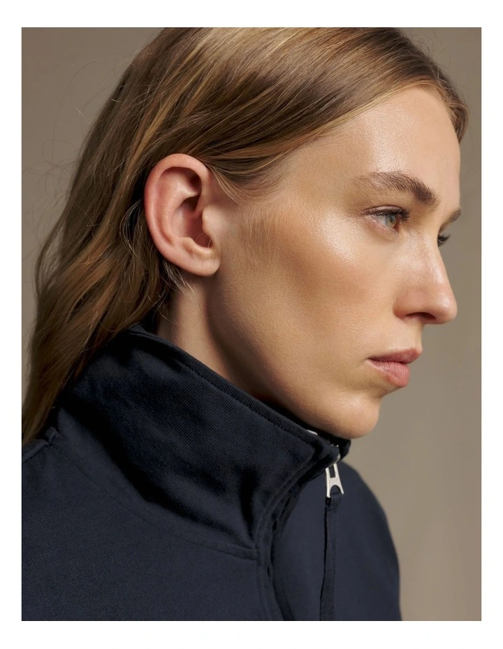 Trickett Panel Sweatshirt Navy/Ivory image 4