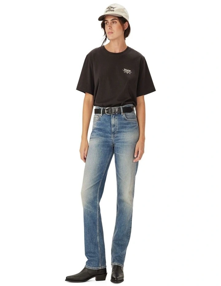 Louth Back Print T-Shirt in Dark Chocolate image 3