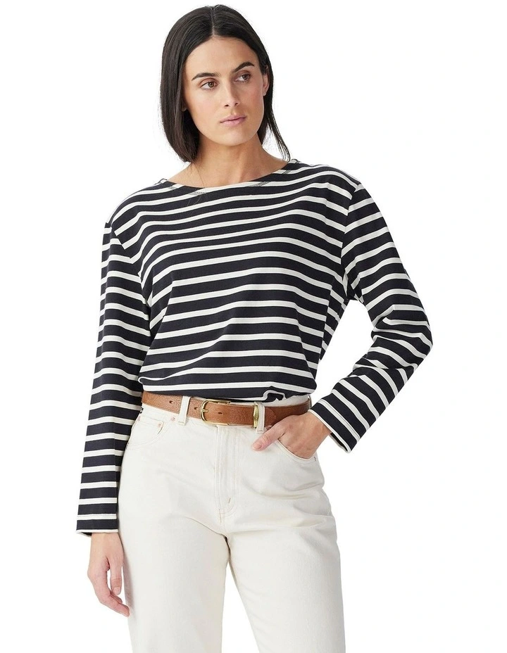 Island Long Sleeve T-shirt in Multi image 1
