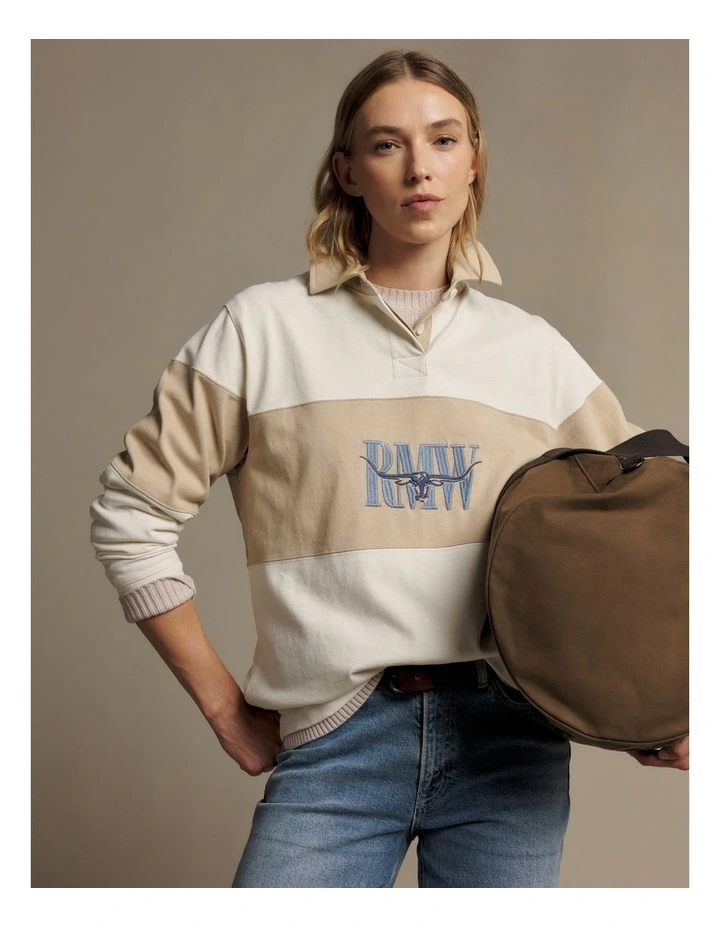 Narran Heritage 3 Panel Rugby in Ivory image 3