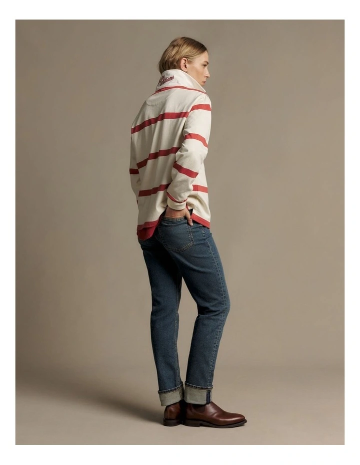 Narran Heritage Stripe Rugby Top in Multi image 2