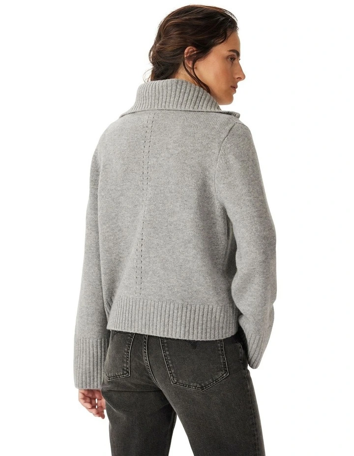 Casuarina Lambswool Zip Knit image 2