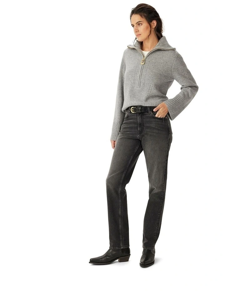 Casuarina Lambswool Zip Knit image 3