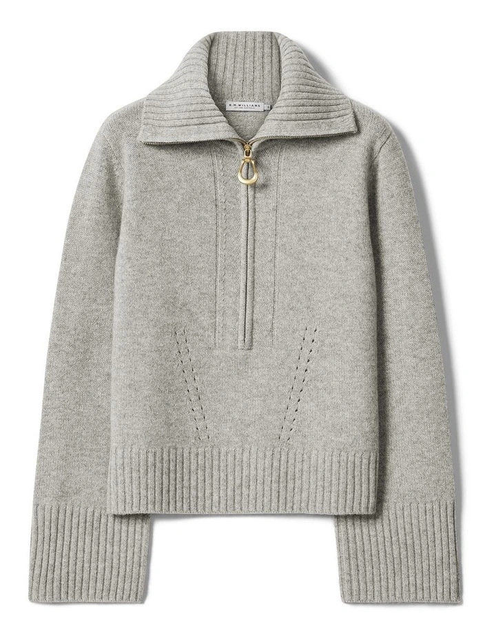Casuarina Lambswool Zip Knit image 4