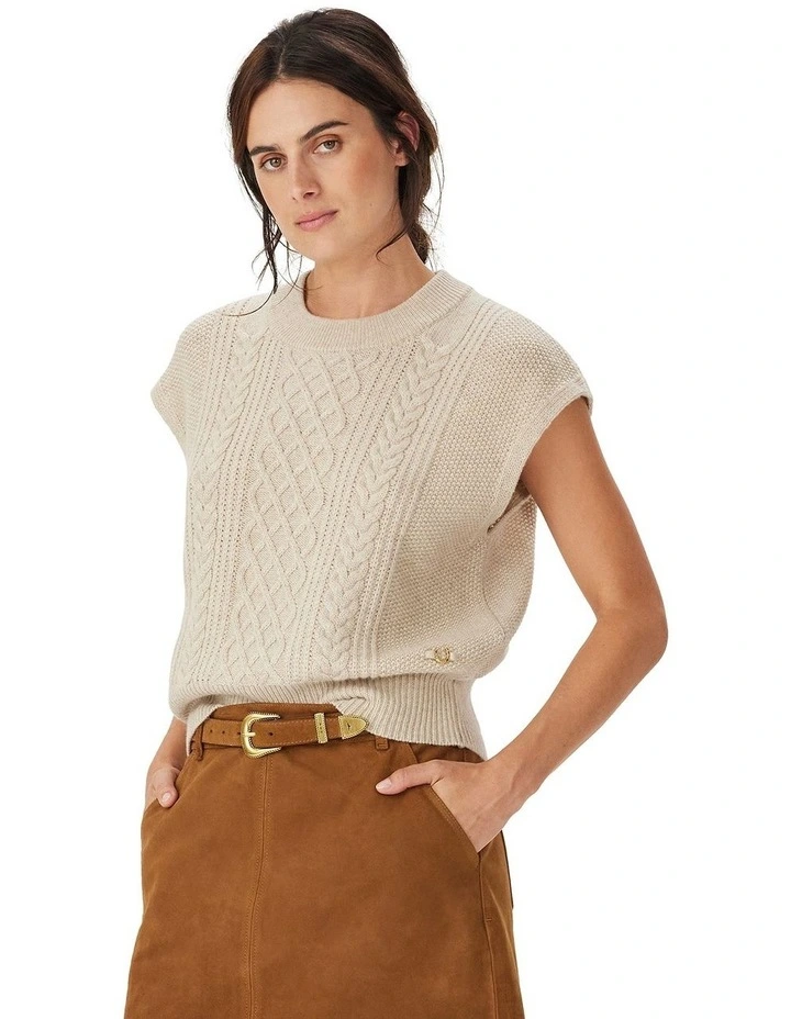 Bower Cable Sleeveless Knit image 1