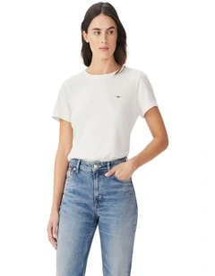 Maren Slim Straight Jean in Roughout Indigo