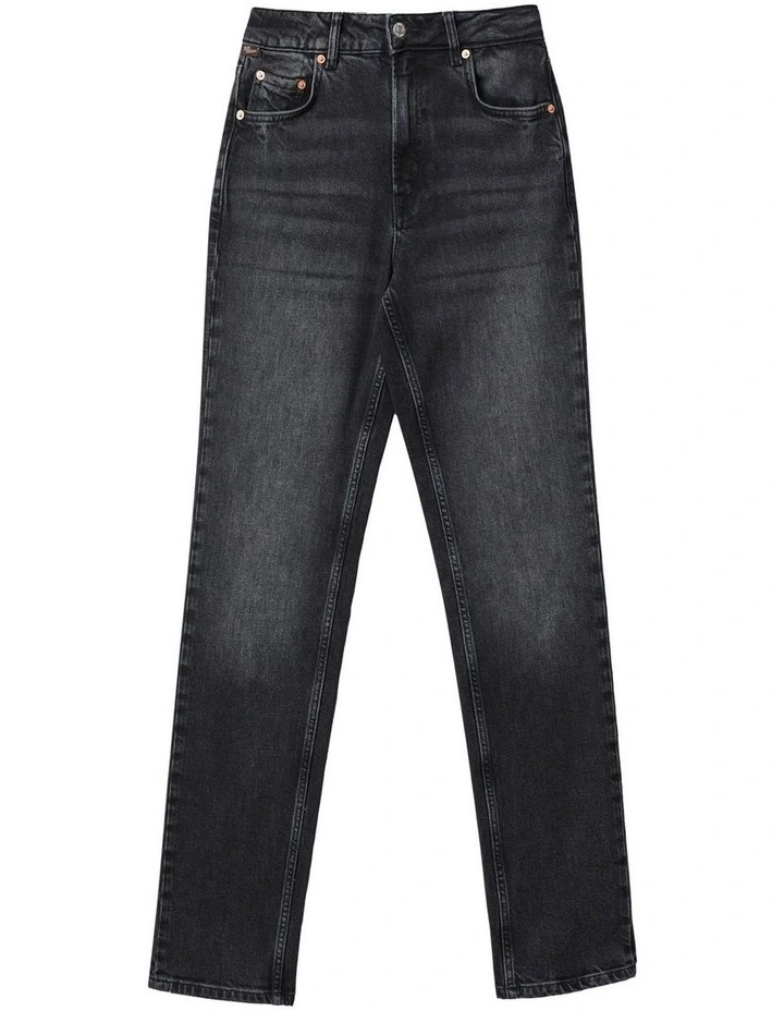 Maren Slim Straight Jean in Vintage Black image 4