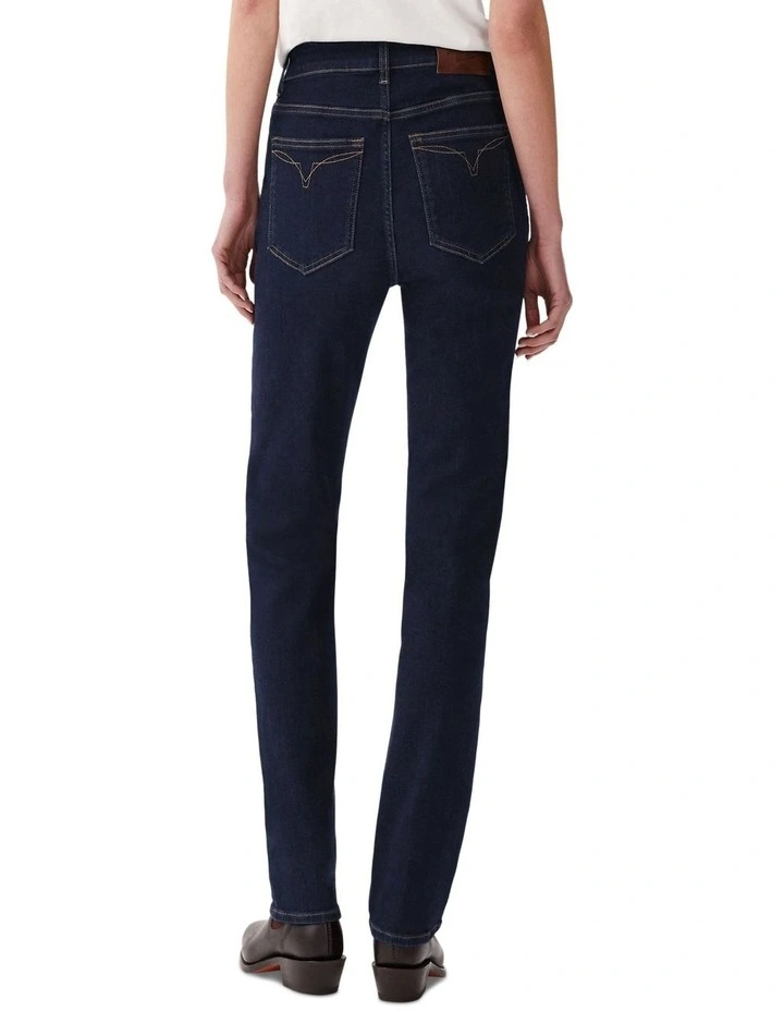 Maren Slim Straight Jean in Indigo Rinse Wash image 2