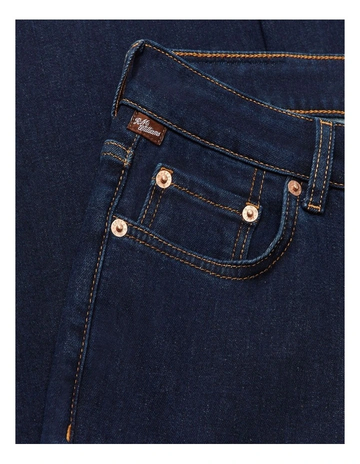 Maren Slim Straight Jean in Indigo Rinse Wash image 6