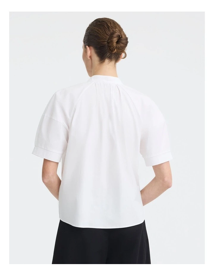 Marina Cotton Blouse in White image 2