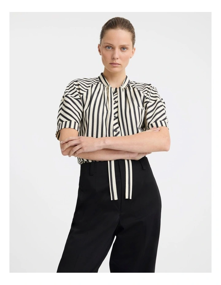 Marina Blouse in Stripe image 4