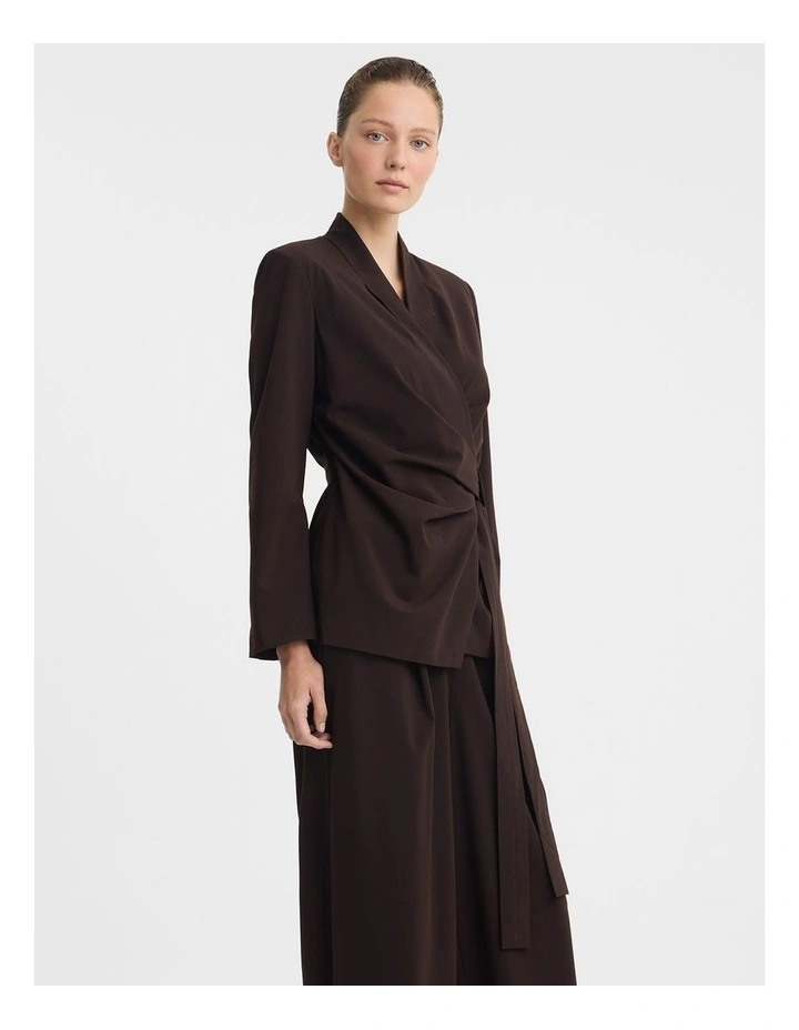 Miguel Wool Blend Blazer in Espresso image 4