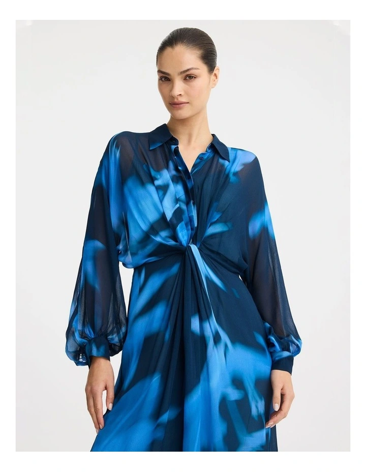 Xander Shirt Dress in Print image 4