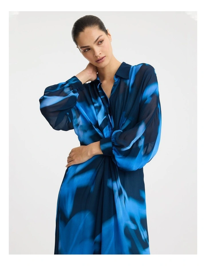 Xander Shirt Dress in Print image 5