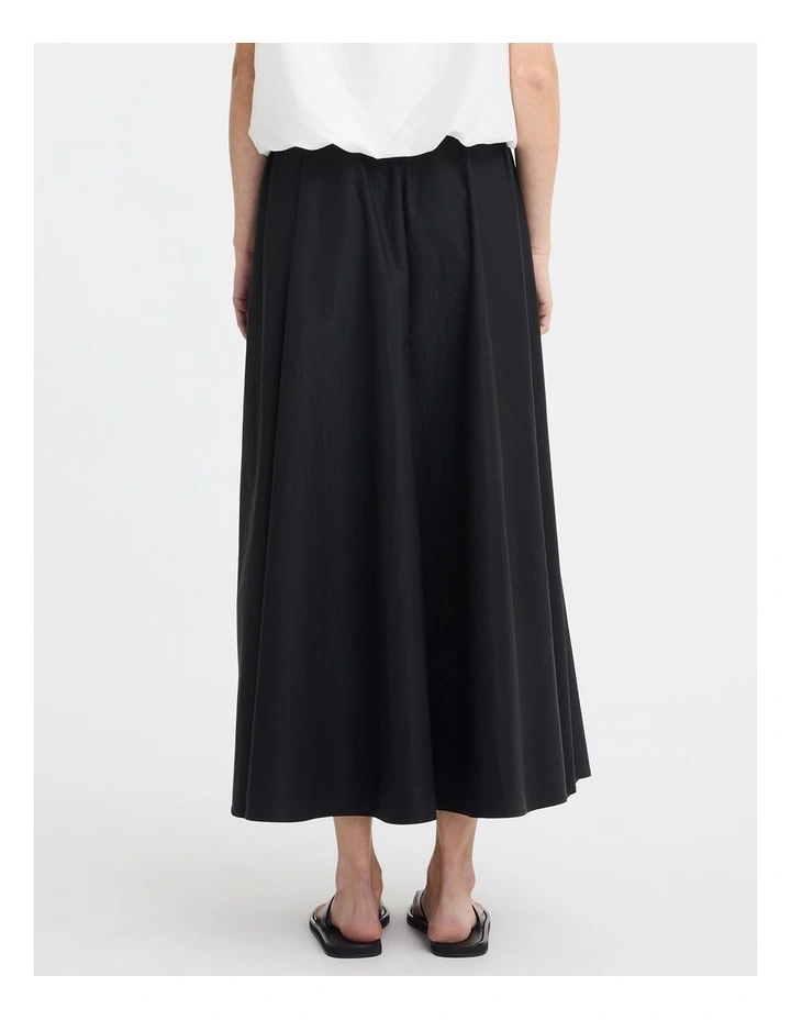 Coco Tafetta Skirt in Black image 2