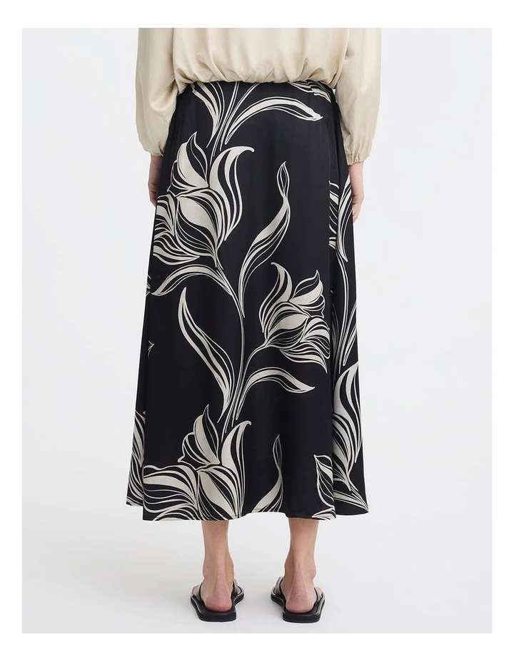 Candice Drawstring Skirt in Print image 2
