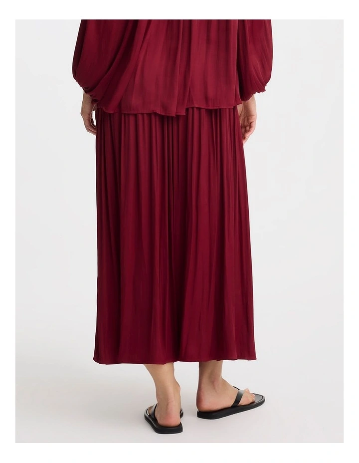 Vivienne Skirt in Burgundy image 2