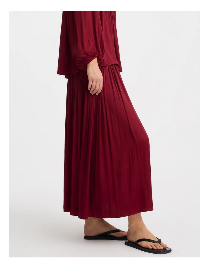 Vivienne Skirt in Burgundy image 4