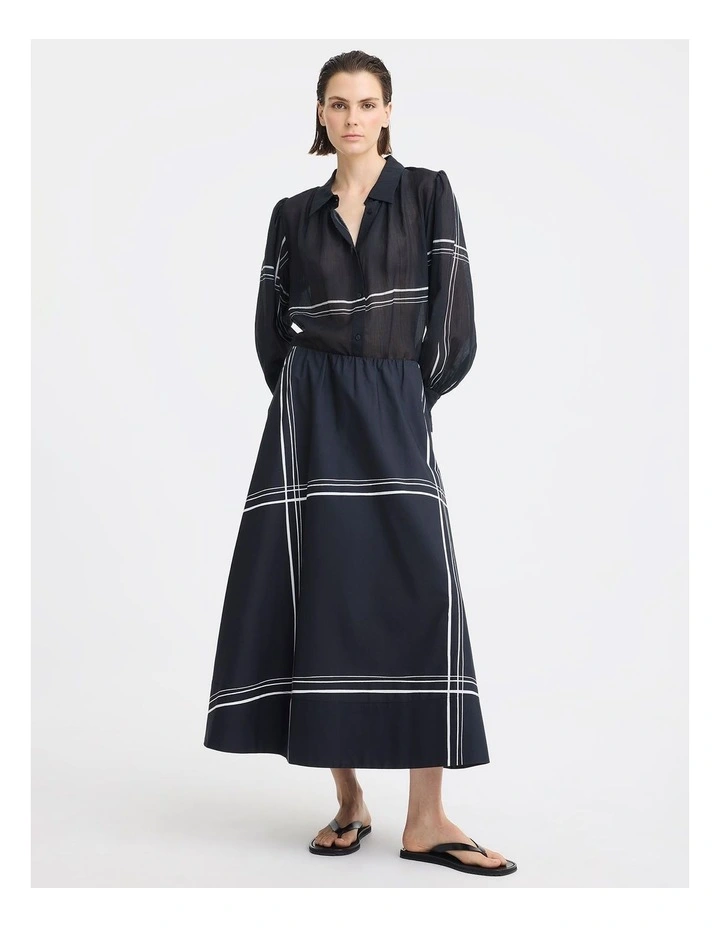 Victor Cotton Skirt in Print image 3