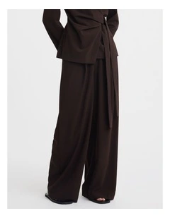 Miguel Wool Blend Pant in Espresso