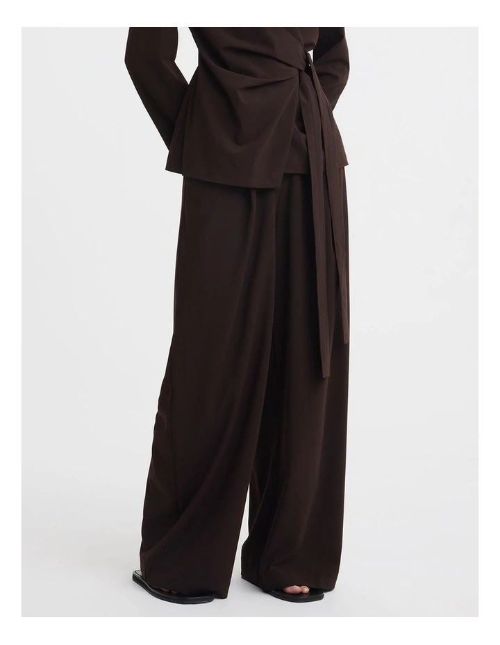 Miguel Wool Blend Pant in Espresso image 1