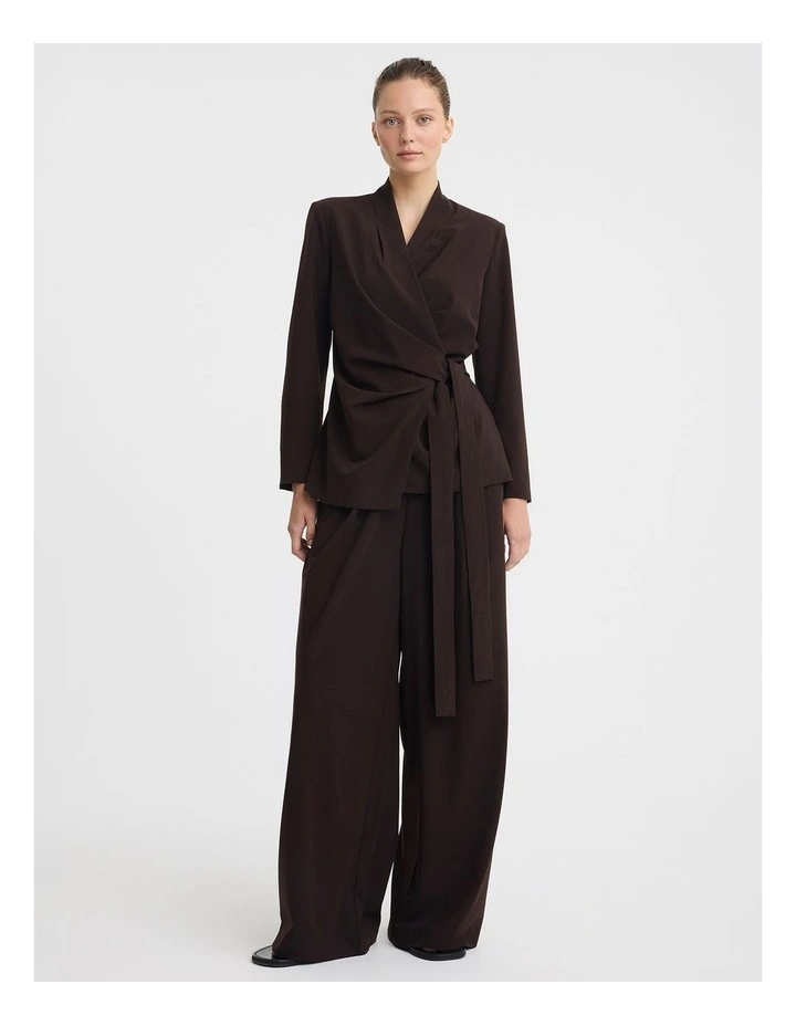 Miguel Wool Blend Pant in Espresso image 3