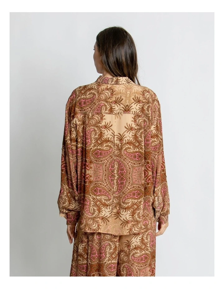 Scarlett Tie Front Shirt in Multi image 2