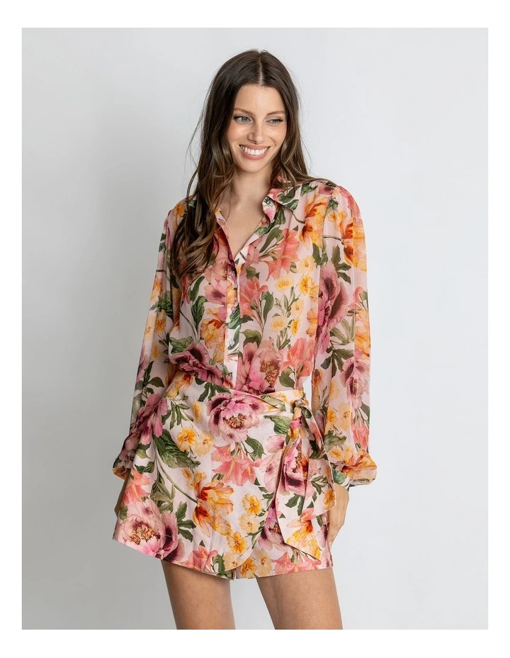 Ava Shirt in Whispering Peonies Print image 1