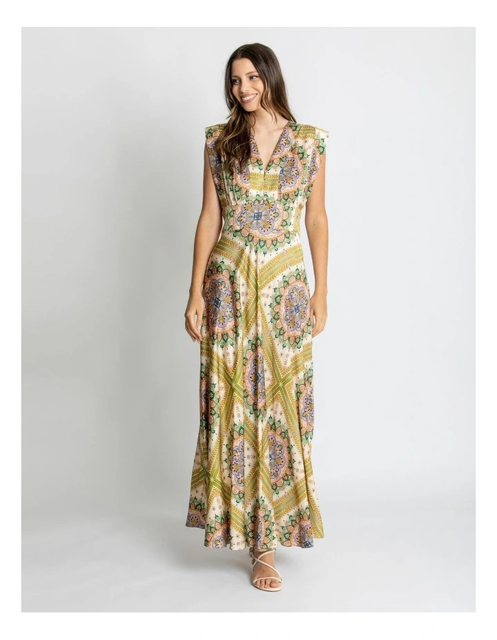 Layla Sleeveless Maxi Dress in Multi image 1
