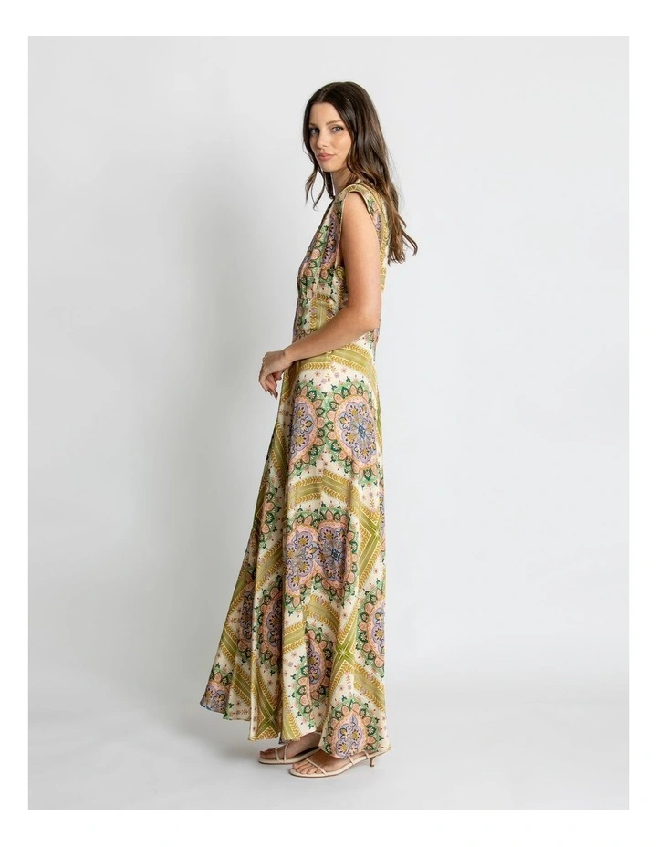 Layla Sleeveless Maxi Dress in Multi image 3