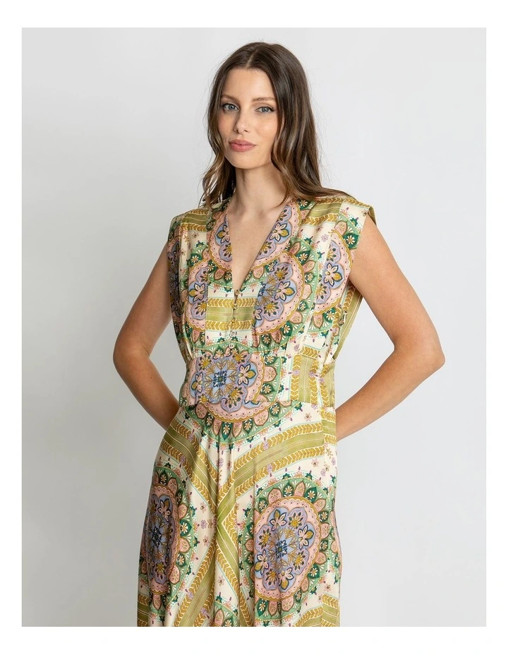 Layla Sleeveless Maxi Dress in Multi image 4