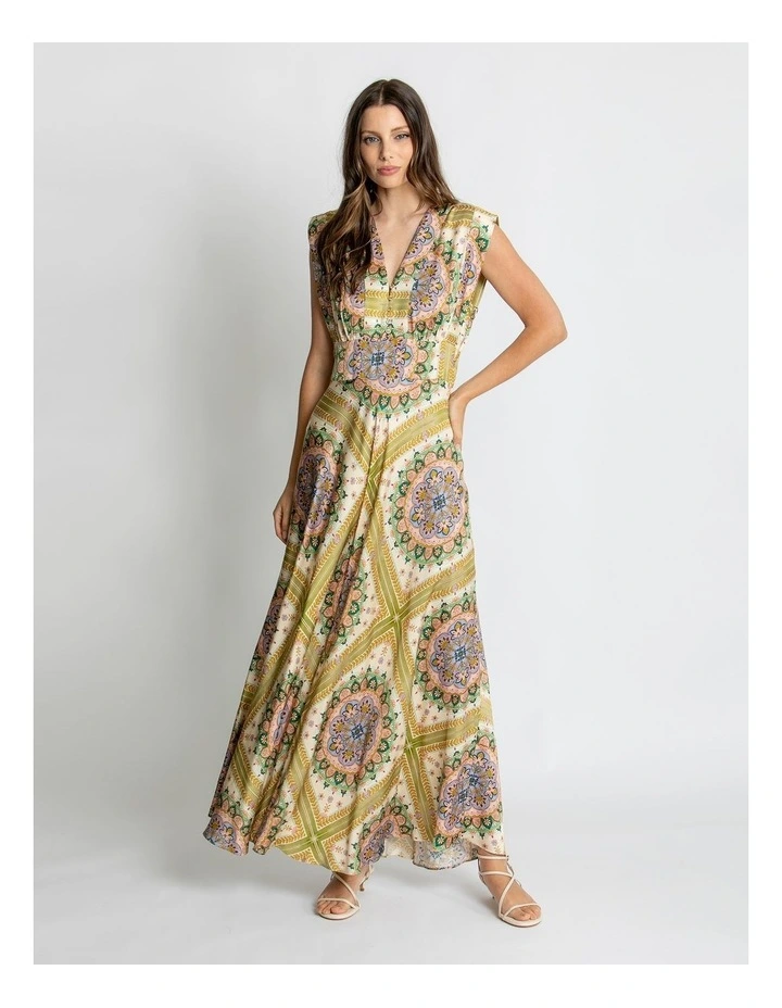 Layla Sleeveless Maxi Dress in Multi image 5