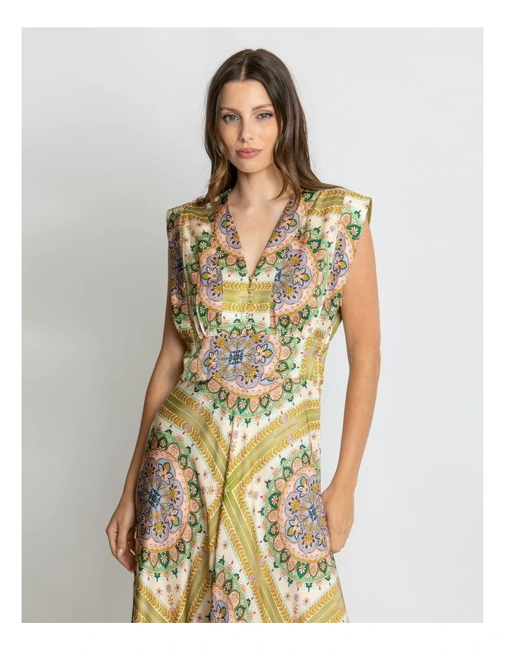 Layla Sleeveless Maxi Dress in Multi image 6