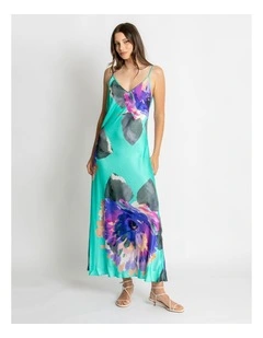 Zoe Slip Maxi Dress in Multi