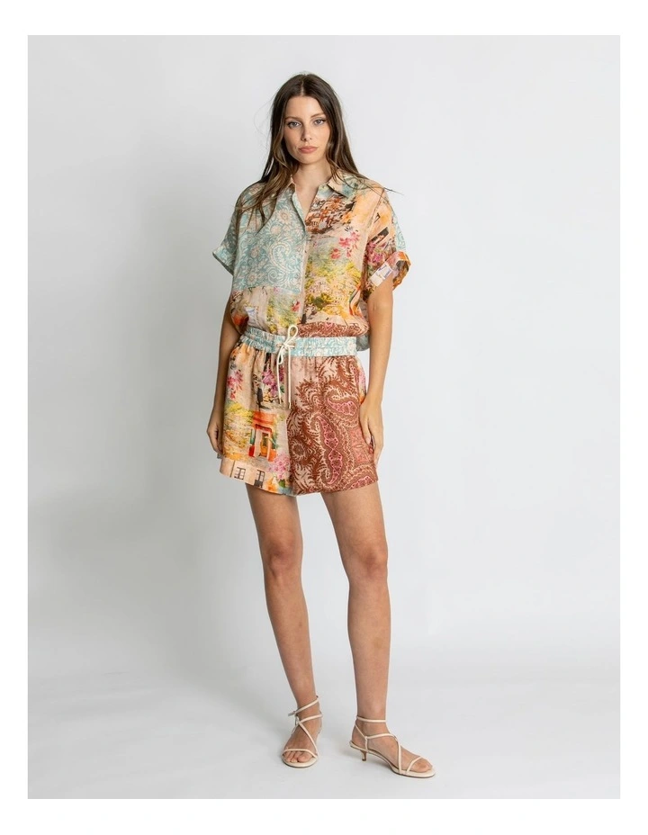 Judith Drawstring Short in Multi image 1