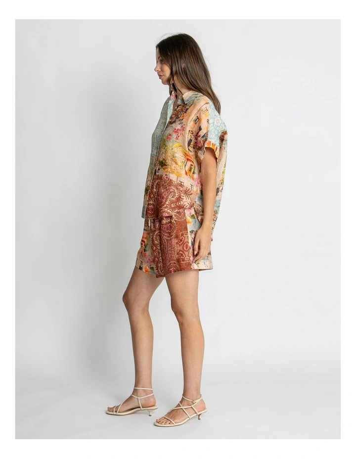Judith Drawstring Short in Multi image 3