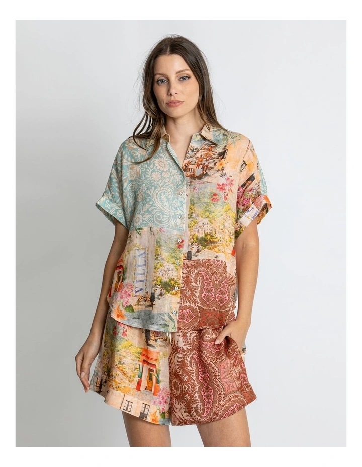 Judith Drawstring Short in Multi image 5