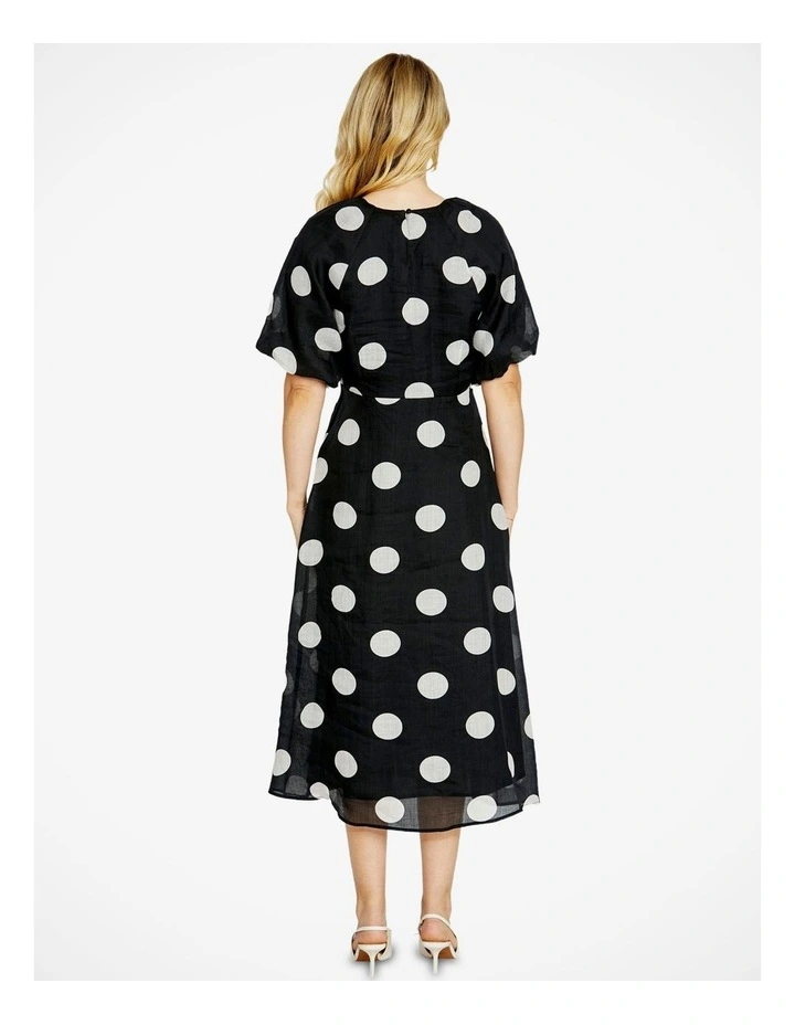 Loula Raglan Dress in Spot Print image 2