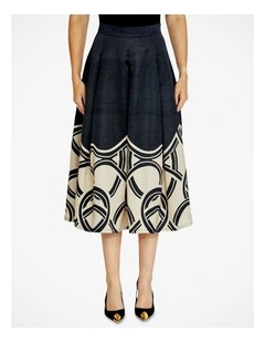 Maisie Printed Skirt in Multi