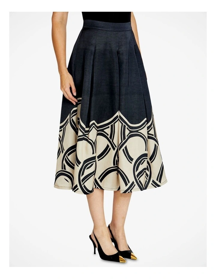 Maisie Printed Skirt in Multi image 3