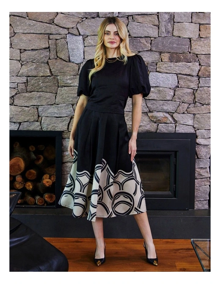 Maisie Printed Skirt in Multi image 4