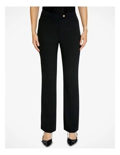 Manhattan Straight Leg Trouser in Black