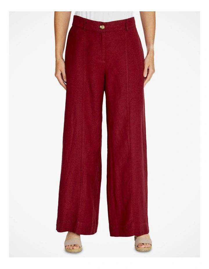 Elle Wide Leg Pant in Goji Berry image 1
