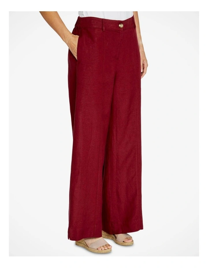 Elle Wide Leg Pant in Goji Berry image 3