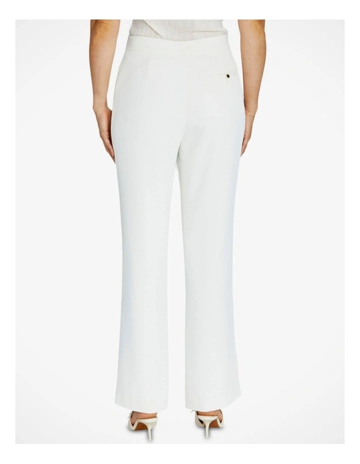 Manhattan Straight Leg Trouser in Vanilla image 2