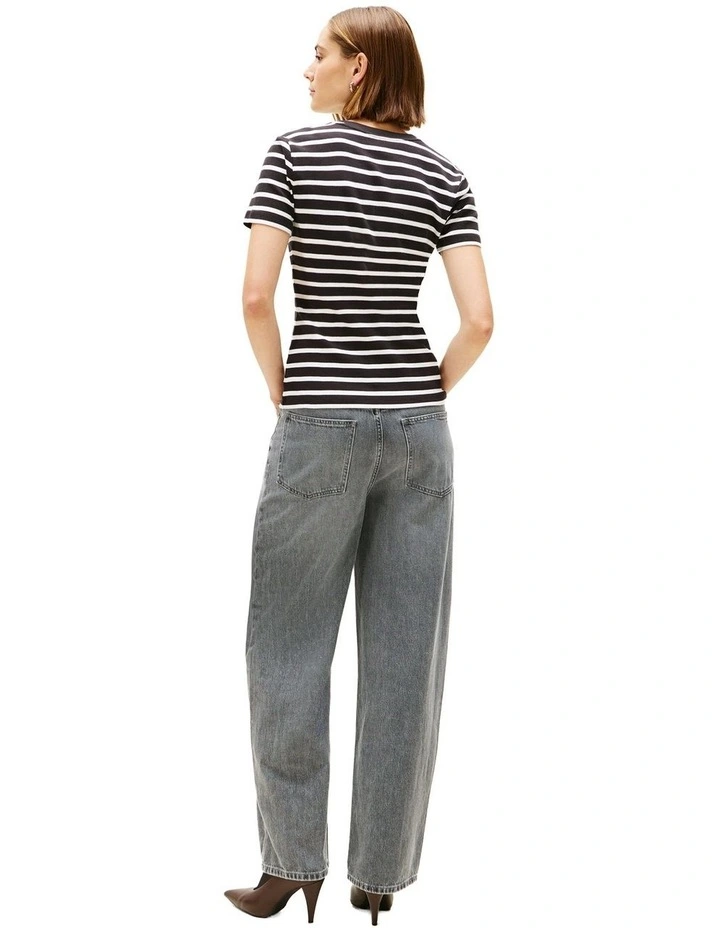 Cody Slim Crew Neck T-Shirt in Black image 2