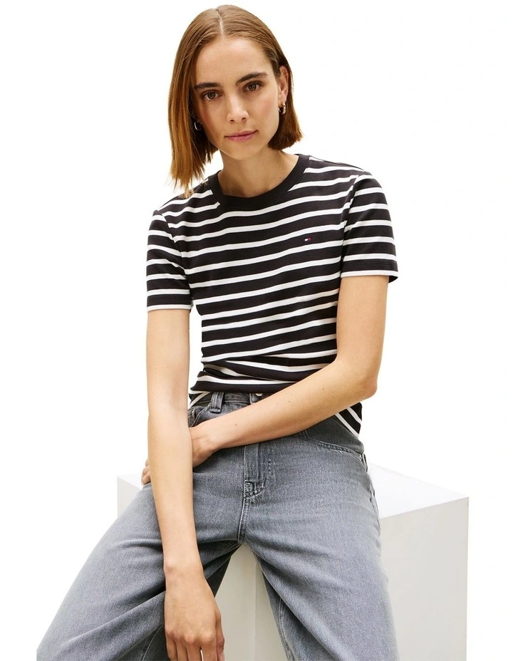 Cody Slim Crew Neck T-Shirt in Black image 3