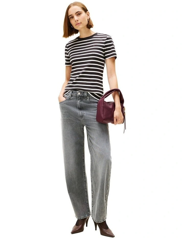 Cody Slim Crew Neck T-Shirt in Black image 4