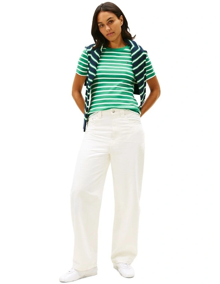 Cody Slim Crew Neck T-Shirt in Green image 4