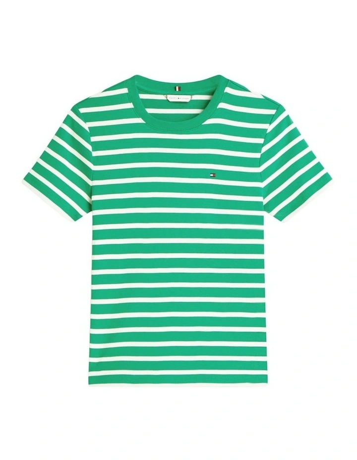 Cody Slim Crew Neck T-Shirt in Green image 5